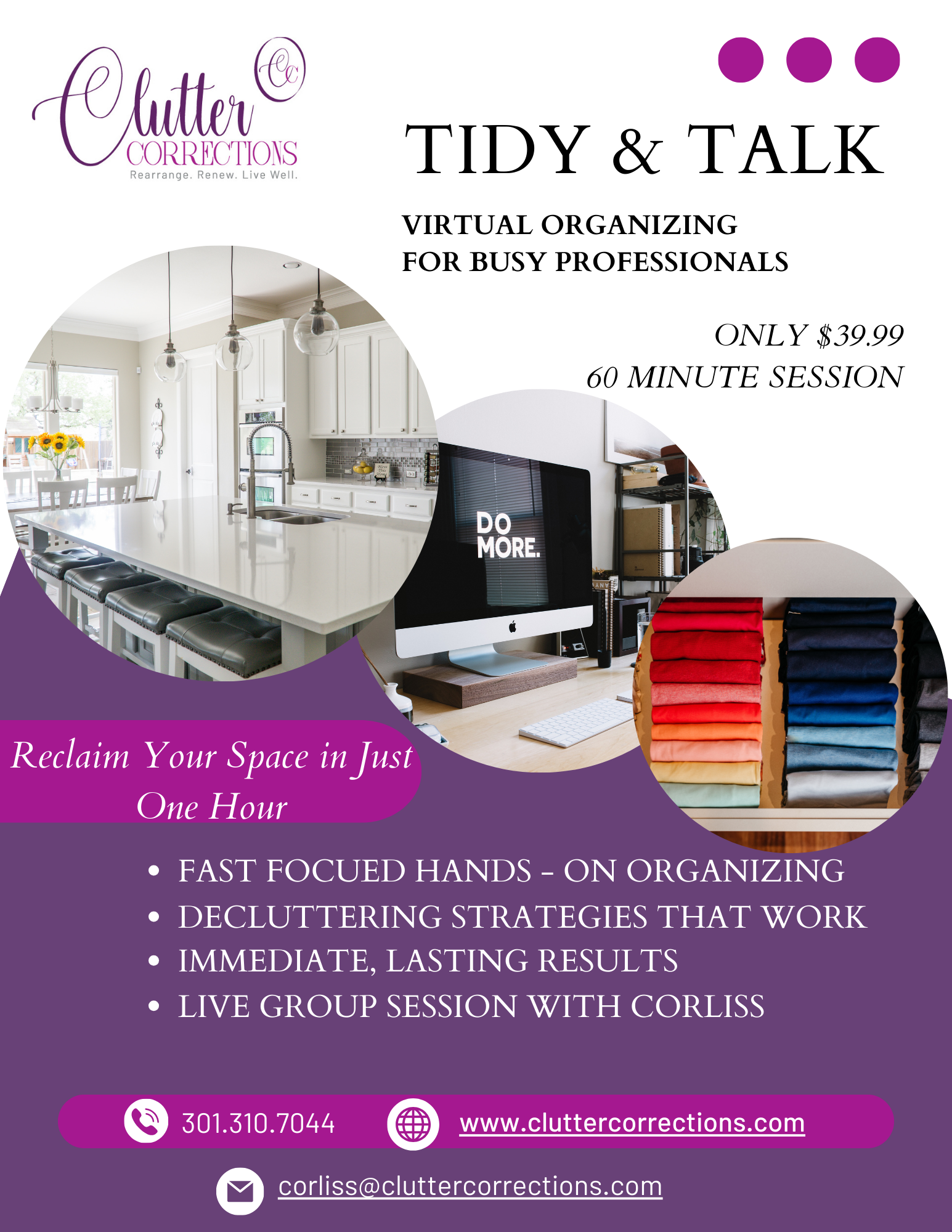 Tidy and Talk Home Virtual Organizing Made Quick & Easy